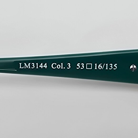 La Matta LM3144 Col. 3 Green Tortoise Eyeglasses Frame w/ Case Italy 53-16-135 - Picture 8 of 16